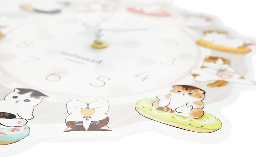 mofusand アクリル壁掛け時計 ドーナツスイーツ mofusand アクリル壁掛け時計 ドーナツスイーツ